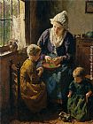 Bernard Jean Corneille Pothast Mothers Little Helpers painting